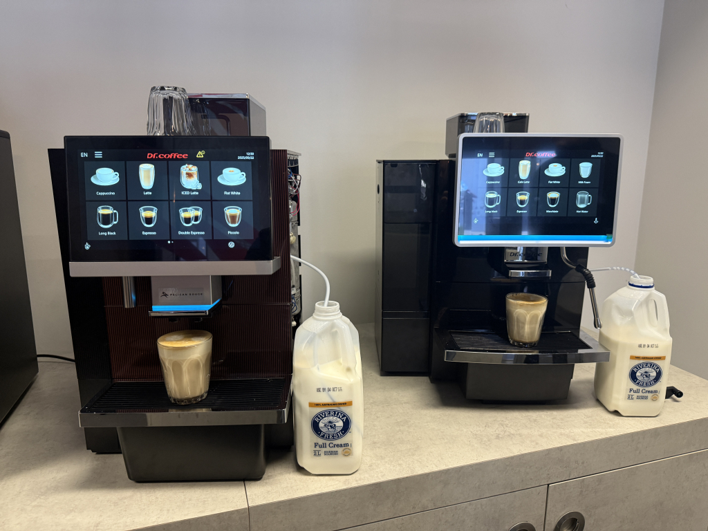 Milk pump (on the left) and Venturi system (on the right) in Dr coffee machines