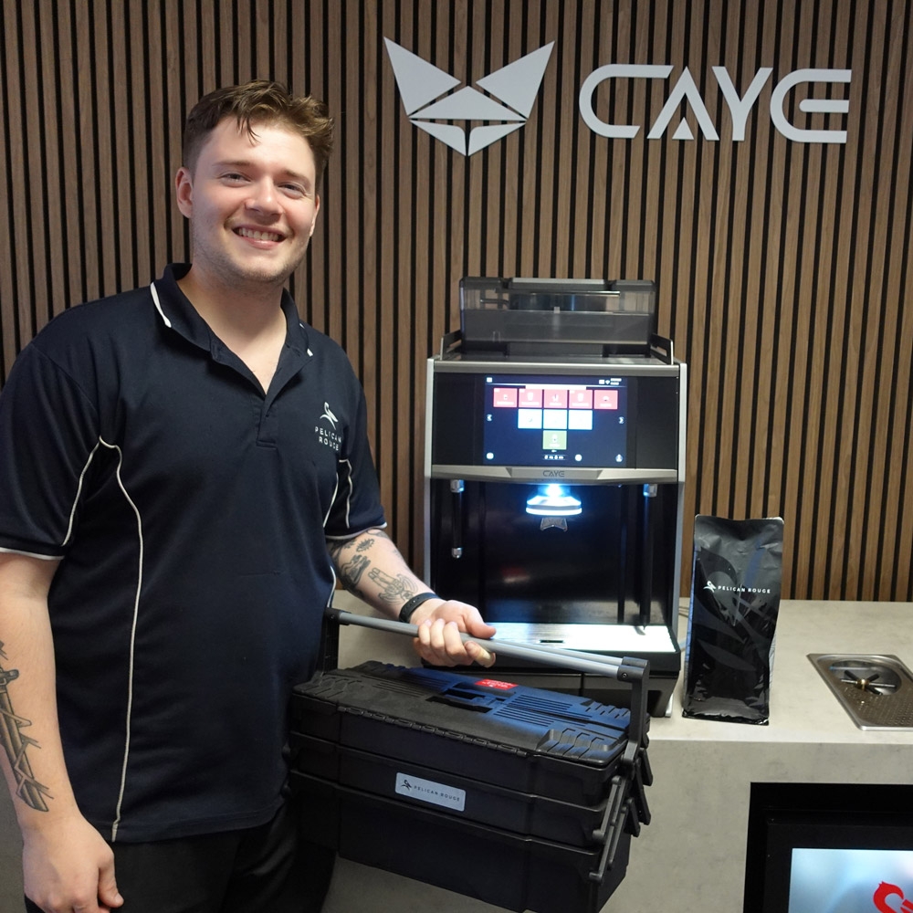 Pelican Rouge Office Package with CAYE Smart X Coffee Machine with Service Support