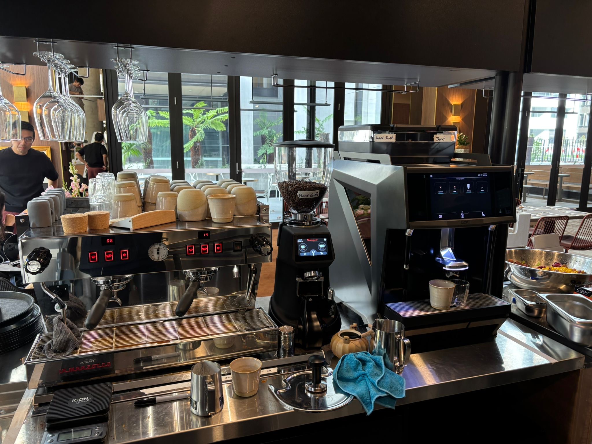 La Marzocco and a CAYE Super traditional Coffee machine